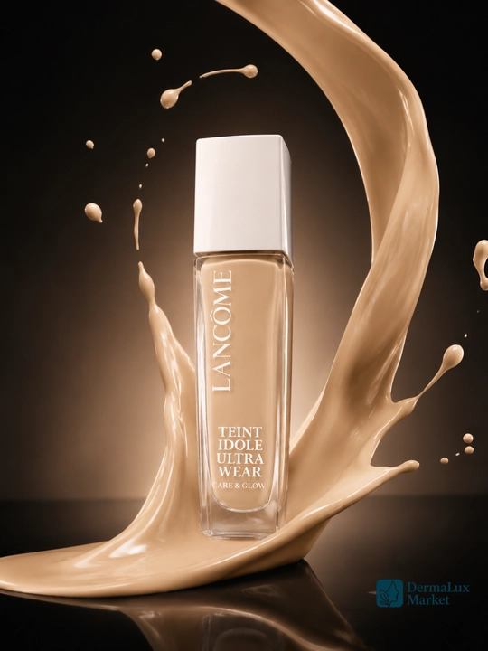 Yengil qoplamali va tabiiy yaltiroq qoplamali Lancôme Teint Idole tonal asosi, 30 ml