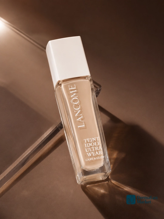 Yengil qoplamali va tabiiy yaltiroq qoplamali Lancôme Teint Idole tonal asosi, 30 ml