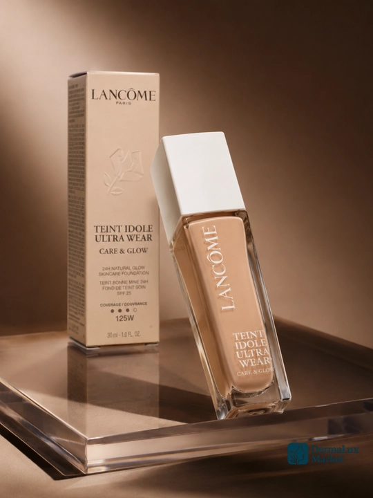 Yengil qoplamali va tabiiy yaltiroq qoplamali Lancôme Teint Idole tonal asosi, 30 ml