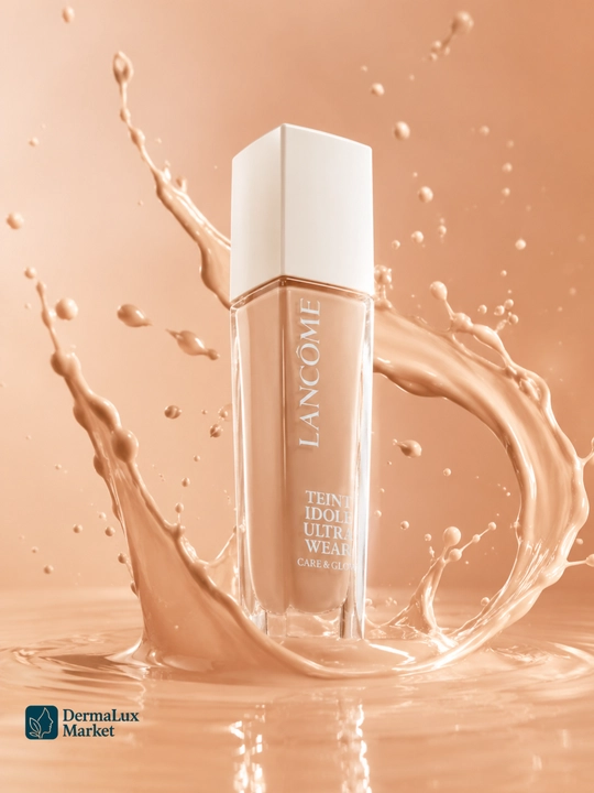 Yengil qoplamali va tabiiy yaltiroq qoplamali Lancôme Teint Idole tonal asosi, 30 ml
