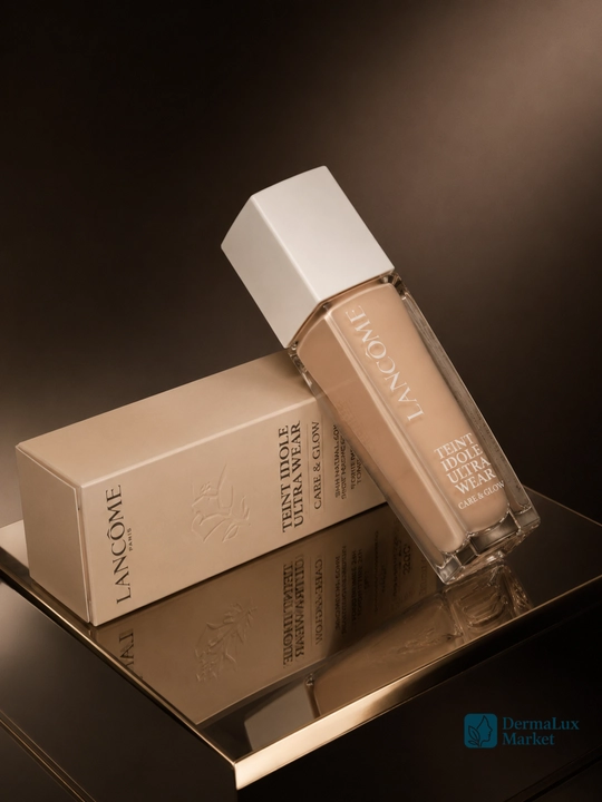 Yengil qoplamali va tabiiy yaltiroq qoplamali Lancôme Teint Idole tonal asosi, 30 ml
