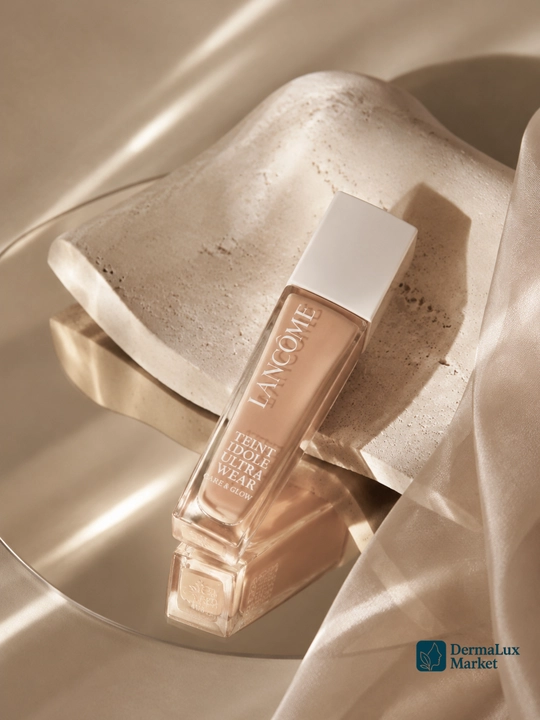 Yengil qoplamali va tabiiy yaltiroq qoplamali Lancôme Teint Idole tonal asosi, 30 ml