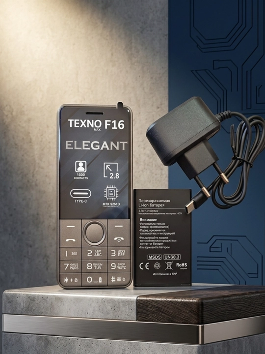 TEXNO F16 Max Elegant tugmali mobil telefoni