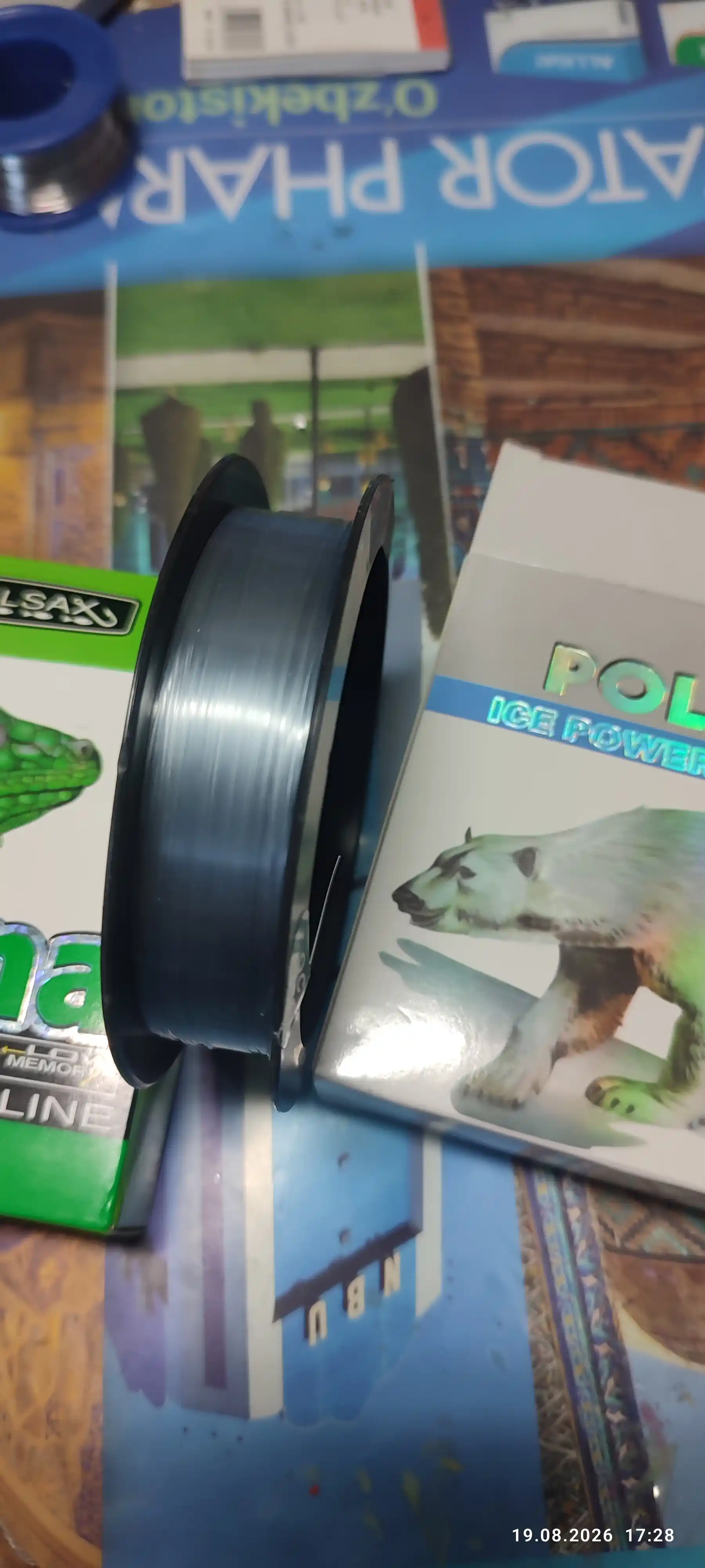 Polaris qishki baliq ovi uchun leska, 100m, sovuqqa chidamliligi -40°C