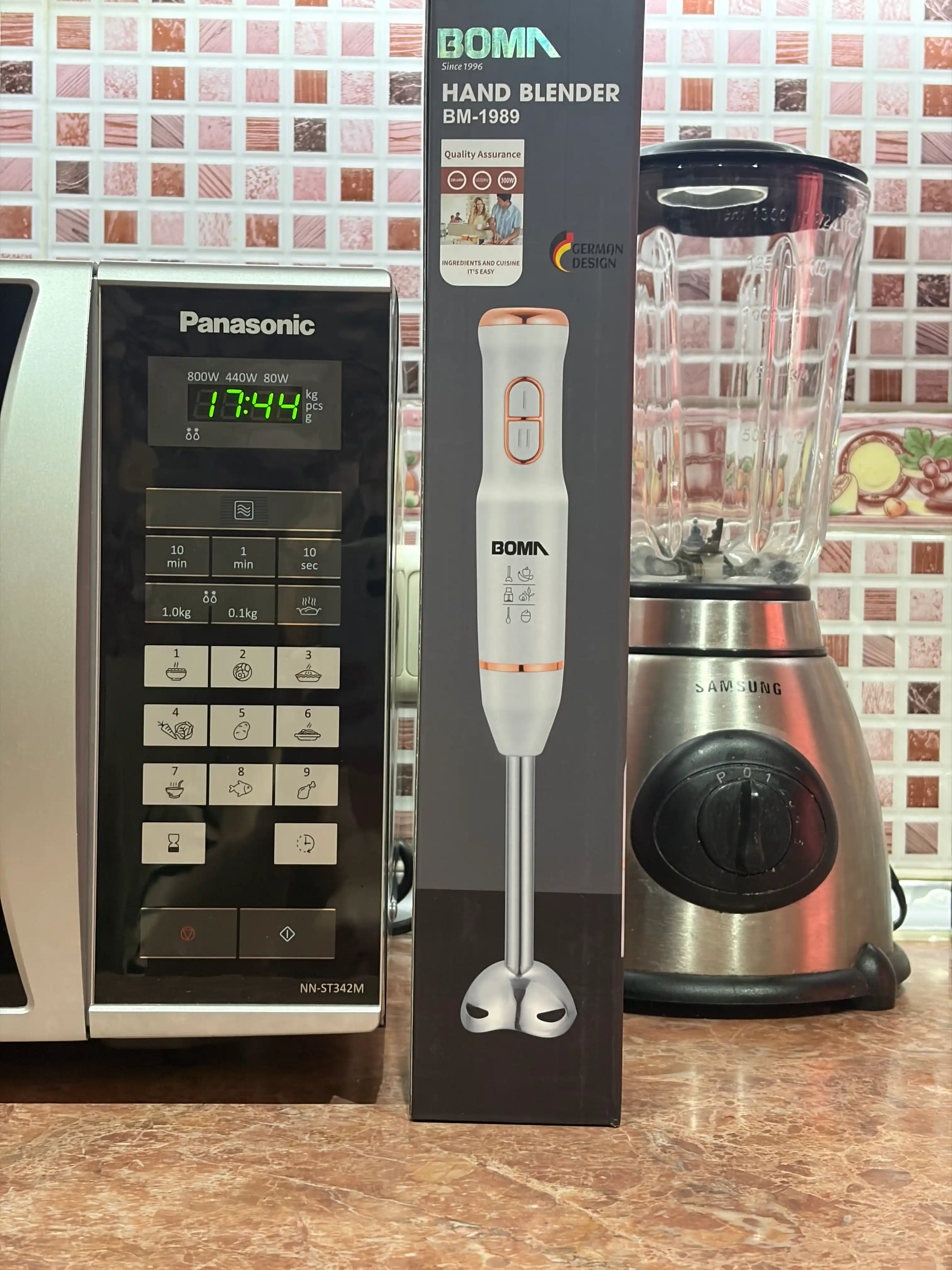 Qo'l blenderi 4 in 1, quvvati 300-1000W BOMA, ko‘p funksiyali blender, metall pogrujnoy