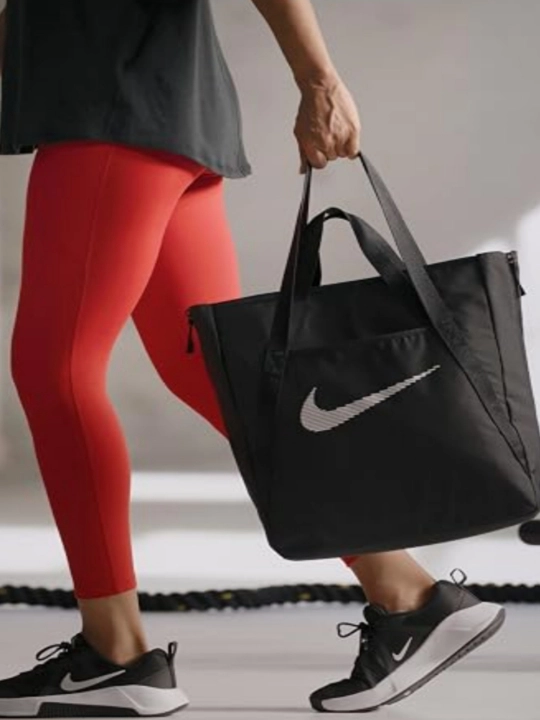 Аyollar sport shopper sumkasi yelkaga, fitnes va o'qish uchun matoli katta sumka