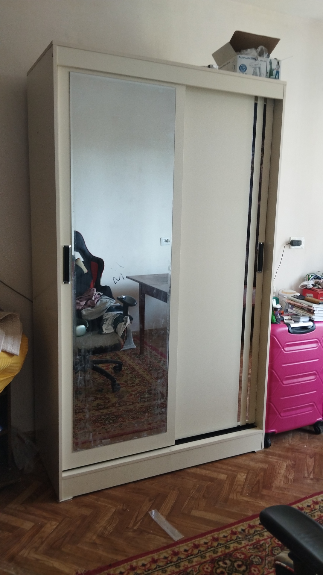 2 eshikli kupe shkaf oynali 120x200 kupe shkaf Oynali kupe shkaf Minimalist kupe shkaf