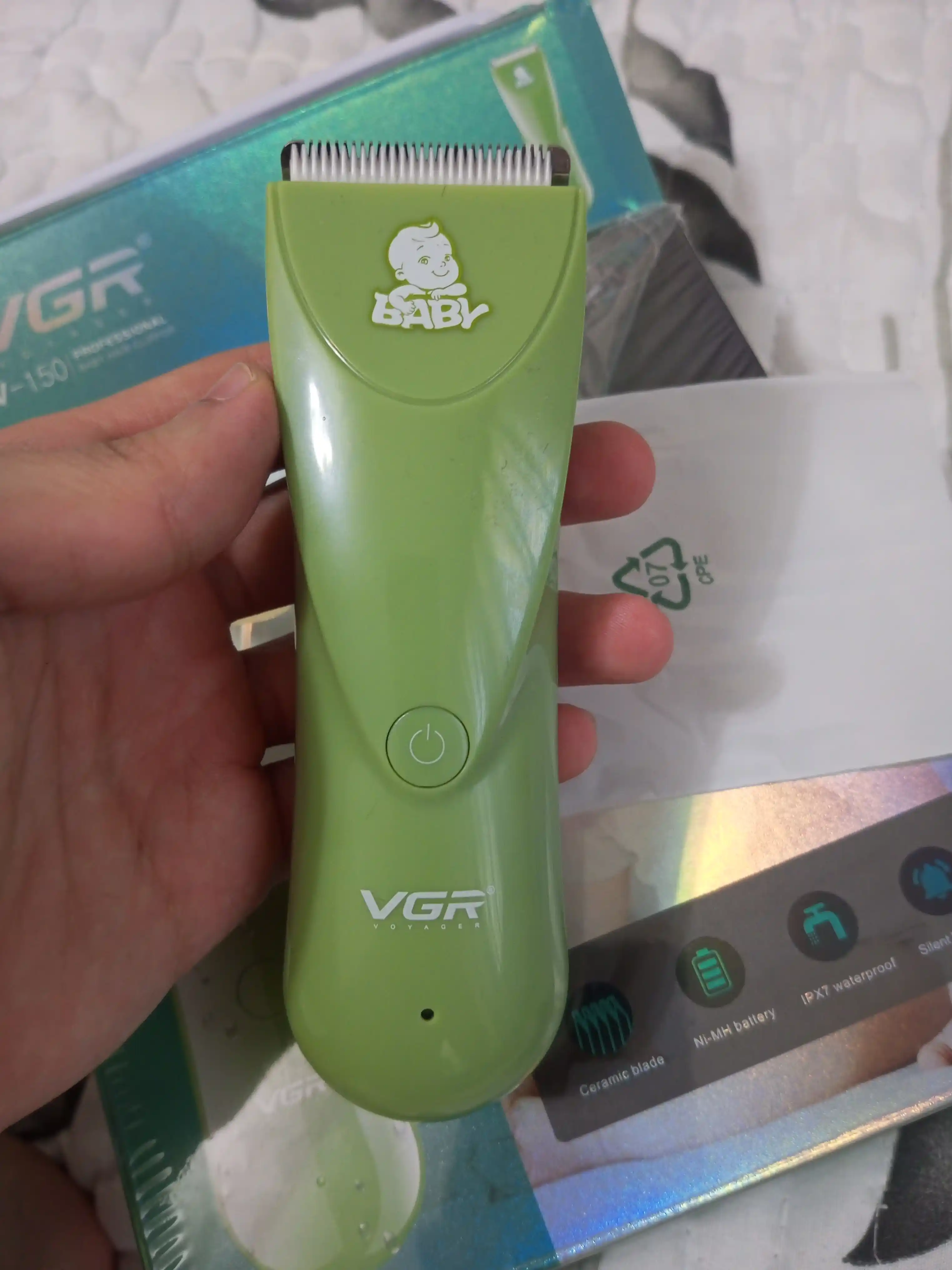 Детская машинка для стрижки волос, звуковой передатчик VGR V-150,