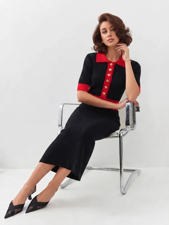 Ayollar trikotaj ko‘ylagi, koʻylaklar ayollar uchun — EllyFashion
