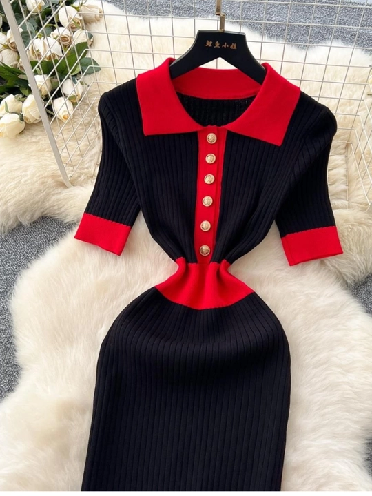 Ayollar trikotaj ko‘ylagi, koʻylaklar ayollar uchun — EllyFashion
