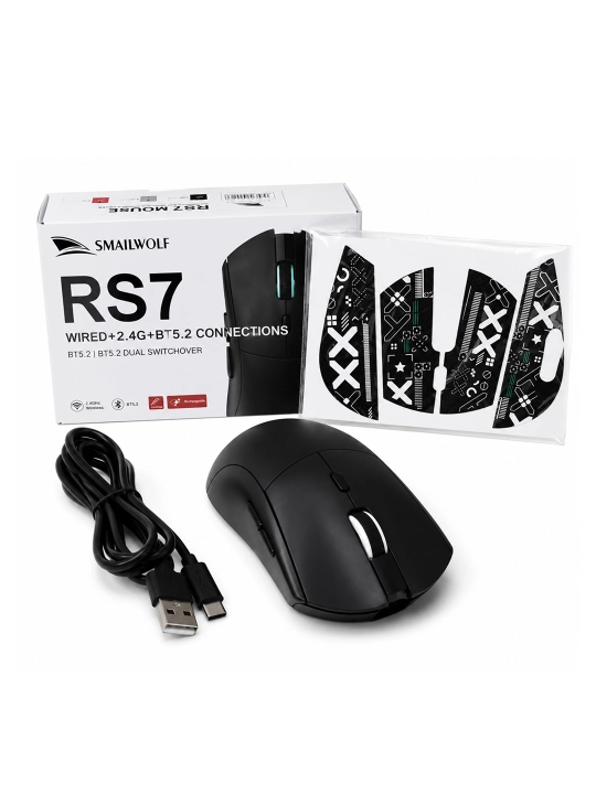 Smailwolf RS7 simsiz o‘yin sichqonchasi, 20000 DPI, 2.4G, Bluetooth