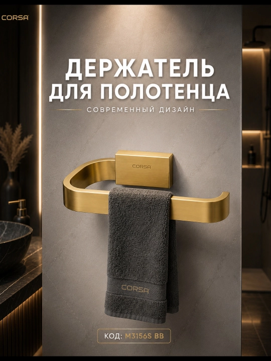 Zanglamaydigan po‘latdan yasalgan sochiq ilgagi, 2 xil rangda mavjud, CORSA Premium - 