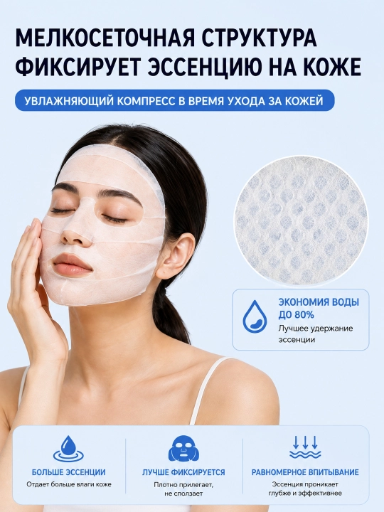 Косметические ватные диски для влажных компрессов KEWANHONG, 200 шт