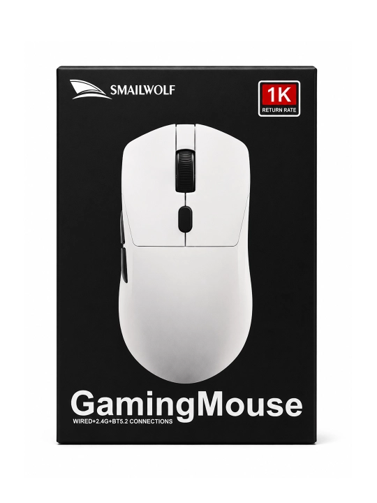 Smailwolf M3 Pro Plus simsiz o‘yin sichqonchasi, 12000 DPI, 2.4G, Bluetooth