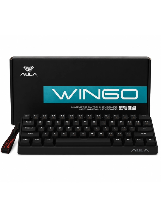 AULA WIN60 HE magnitli o‘yin klaviaturasi, USB-C, sozlanadigan bosish sezgirligi