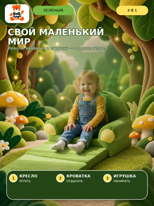 Мягкое кресло, детский диван, детская сидушка, Стич, Хелло Китти, Микки Маус, Авакадо