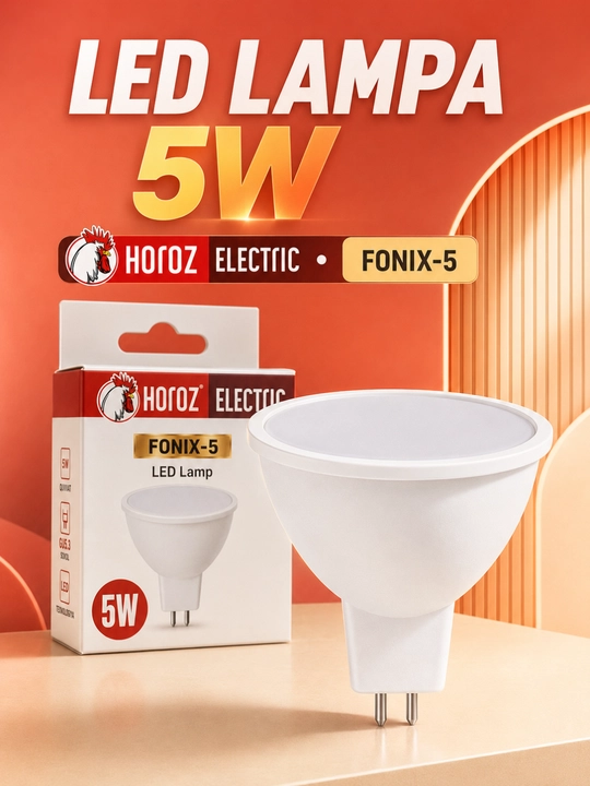 LED lampa Horoz Electric FONIX-9, GU5.3 sokolli lampochka