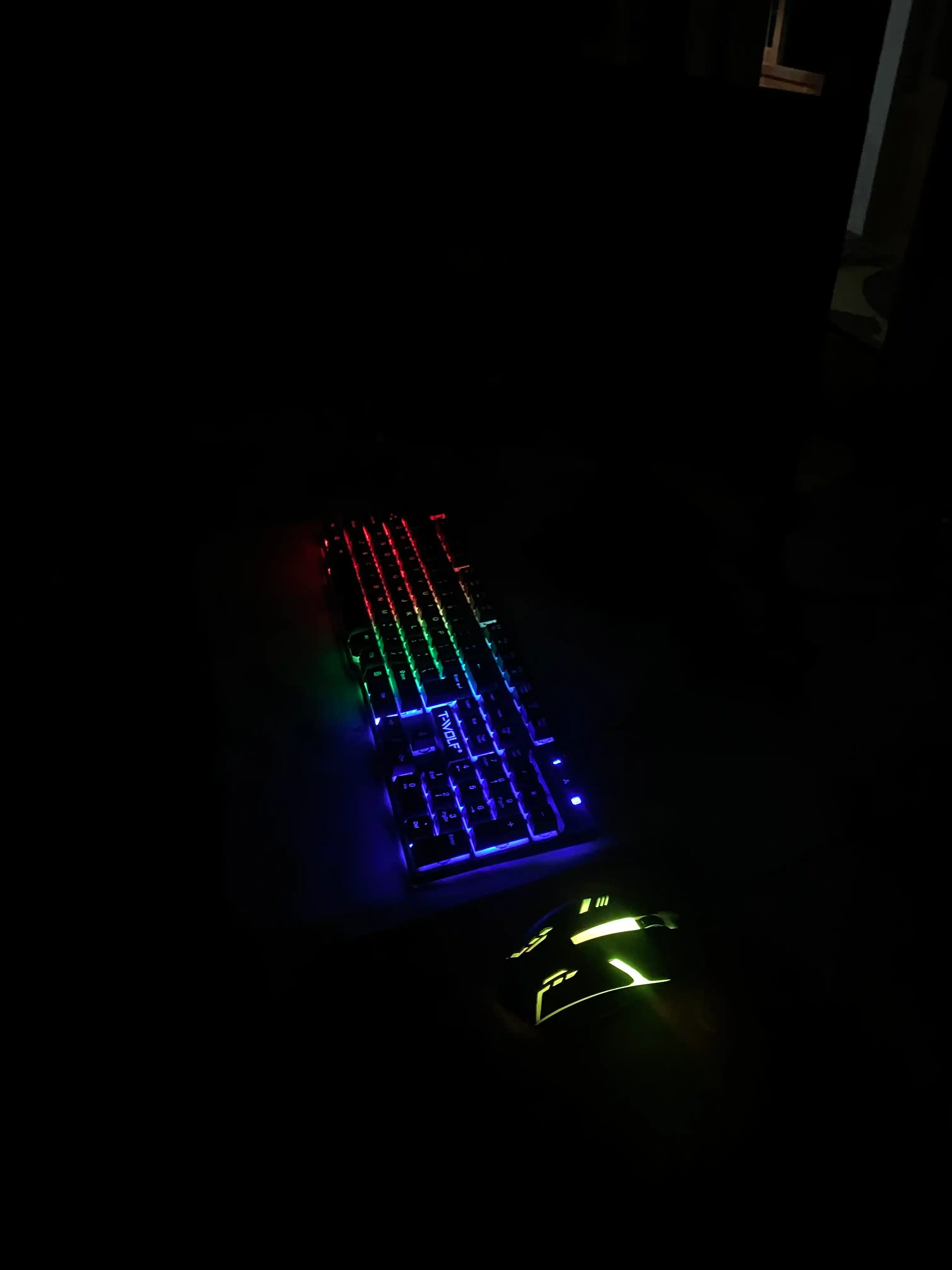Игровая клавиатура и мышь T-wolf TF200, TF270, с RGB-подсветкой