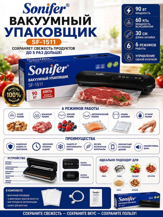 Вакуумный упаковщик