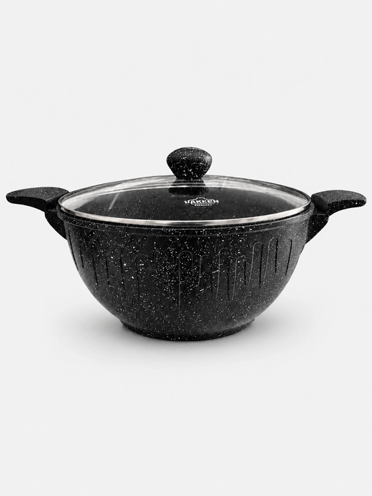 Казан антипригарный с крышкой UAKEEN Casserole, 26/30/34 см
