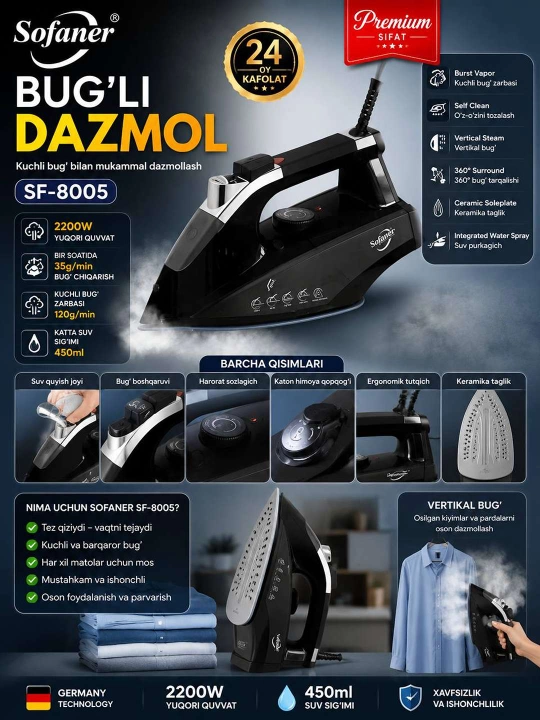 Professional bug‘li dazmol