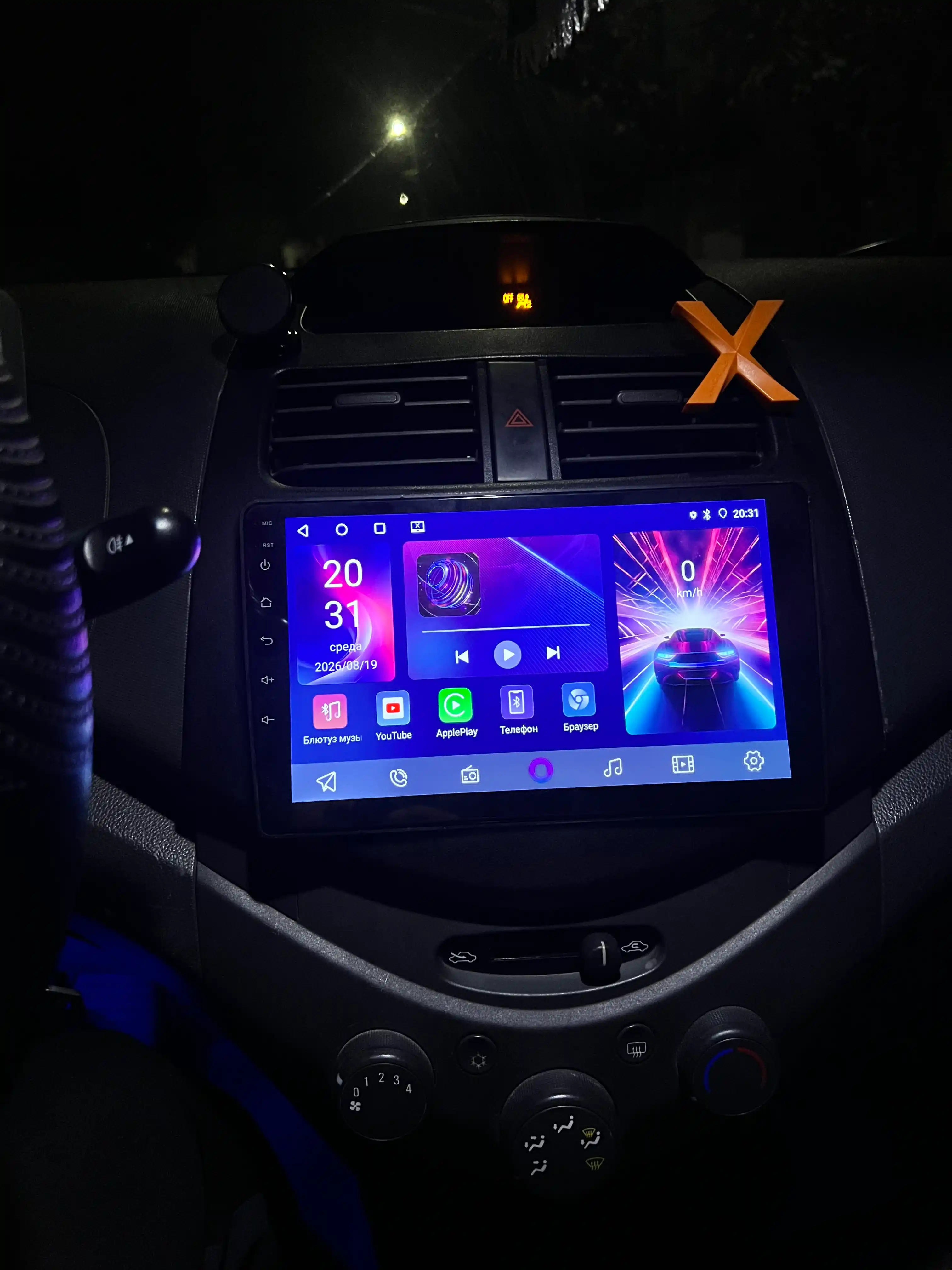 Автомонитор —Android Wi-Fi CAR PLAY 6/64 ГБ универсал экран без мерцания без нагрева 1 год