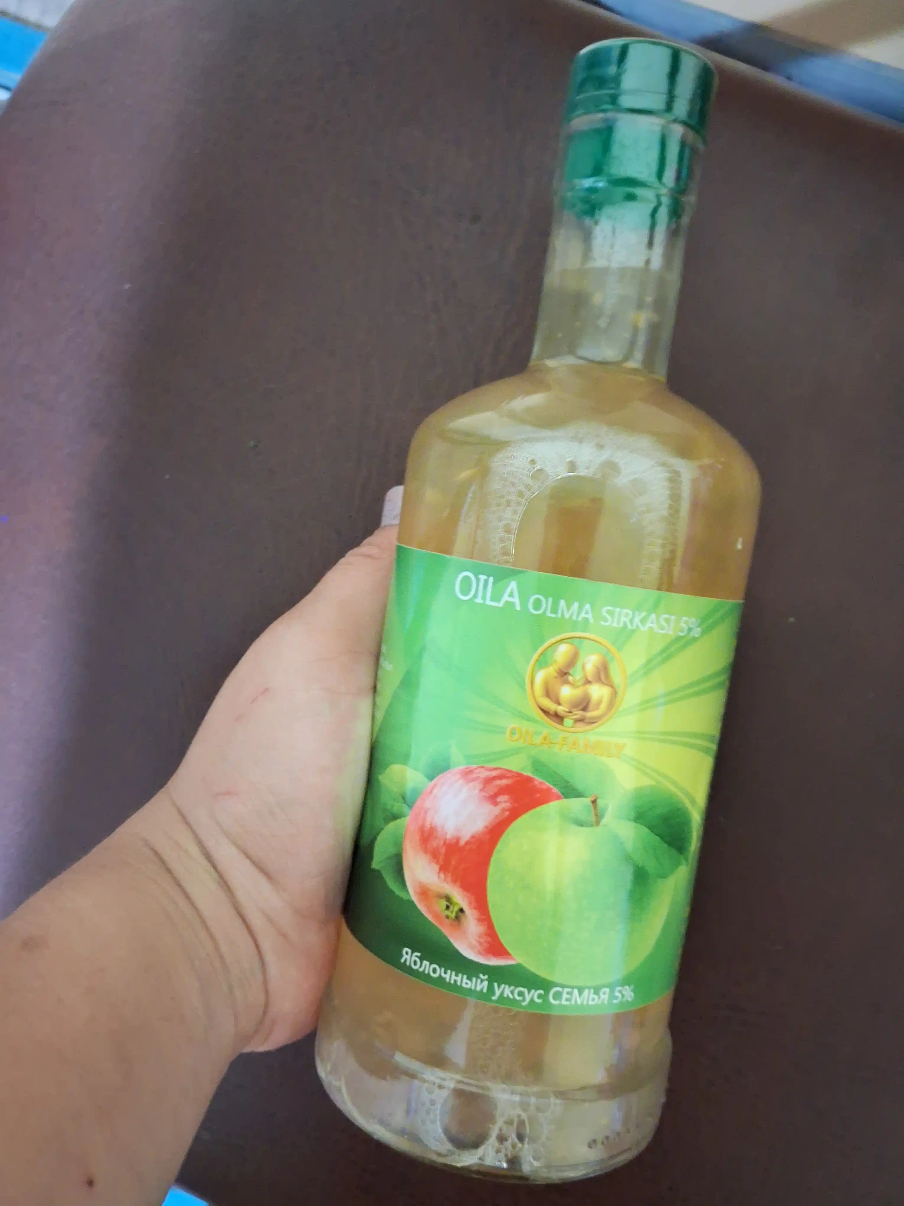 "Oila" filtrlanmagan olma sirkasi 5% (0,5 l) - uyda tayyorlangan ta’mi
