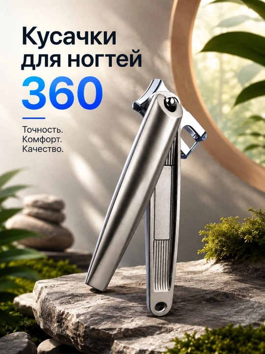 Кусачки для ногтей 360° — точность и комфорт - 