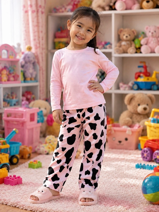 Qiz bolalar uchun yozgi pijama, yumshoq XB paxta mato