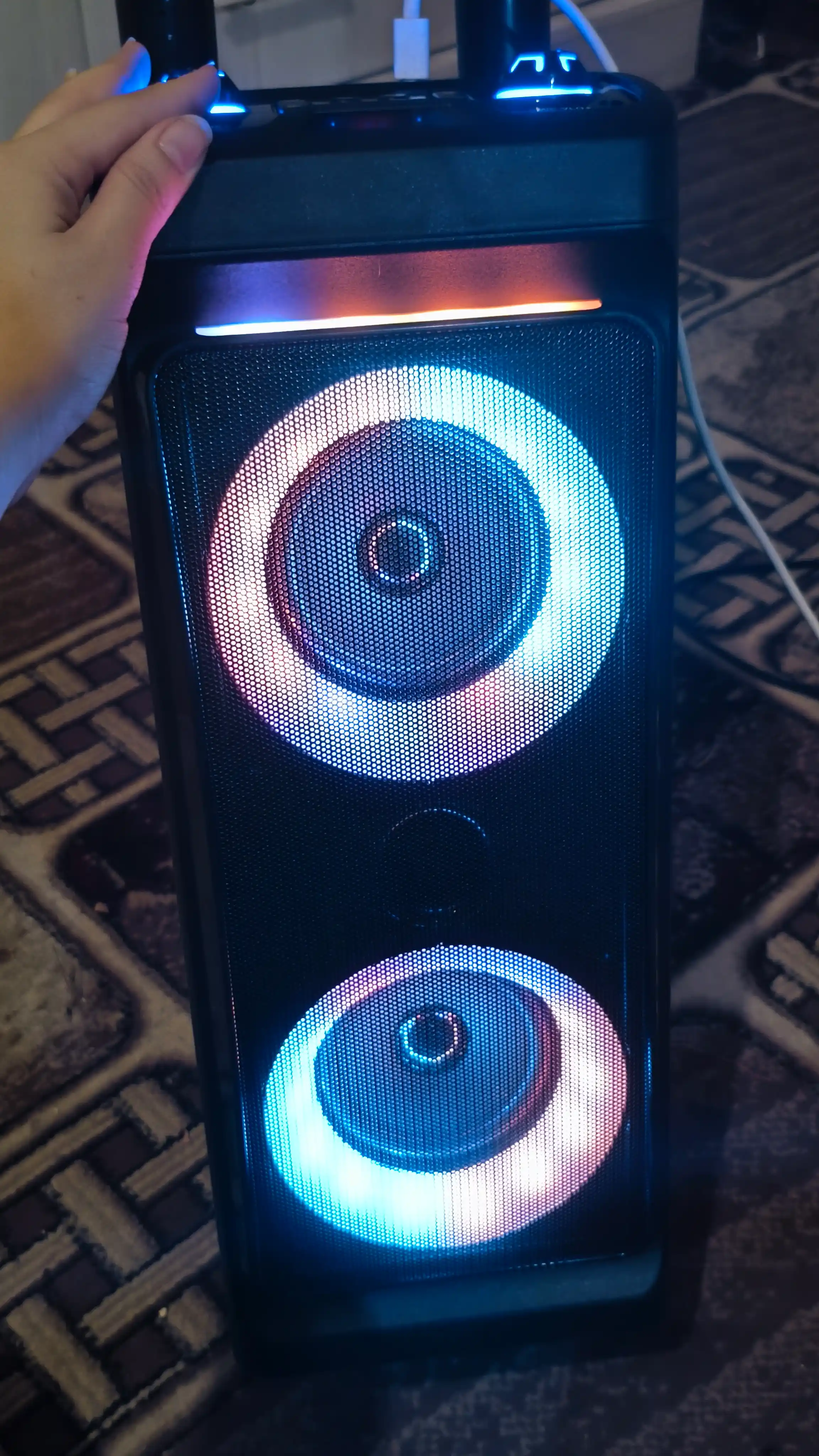 Katta simsiz kalonka Sing-e ZQS, kuchli bass, bluetooth, mikrofonli, karaoke, bayram uchun