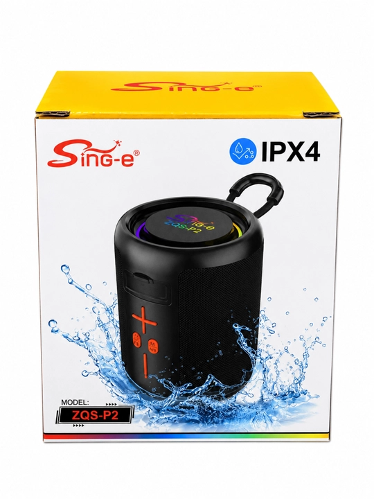 Kolonka portativ Bluetooth Sing-e ZQS-P2, RGB yoritish, IPX4, USB, Type-C
