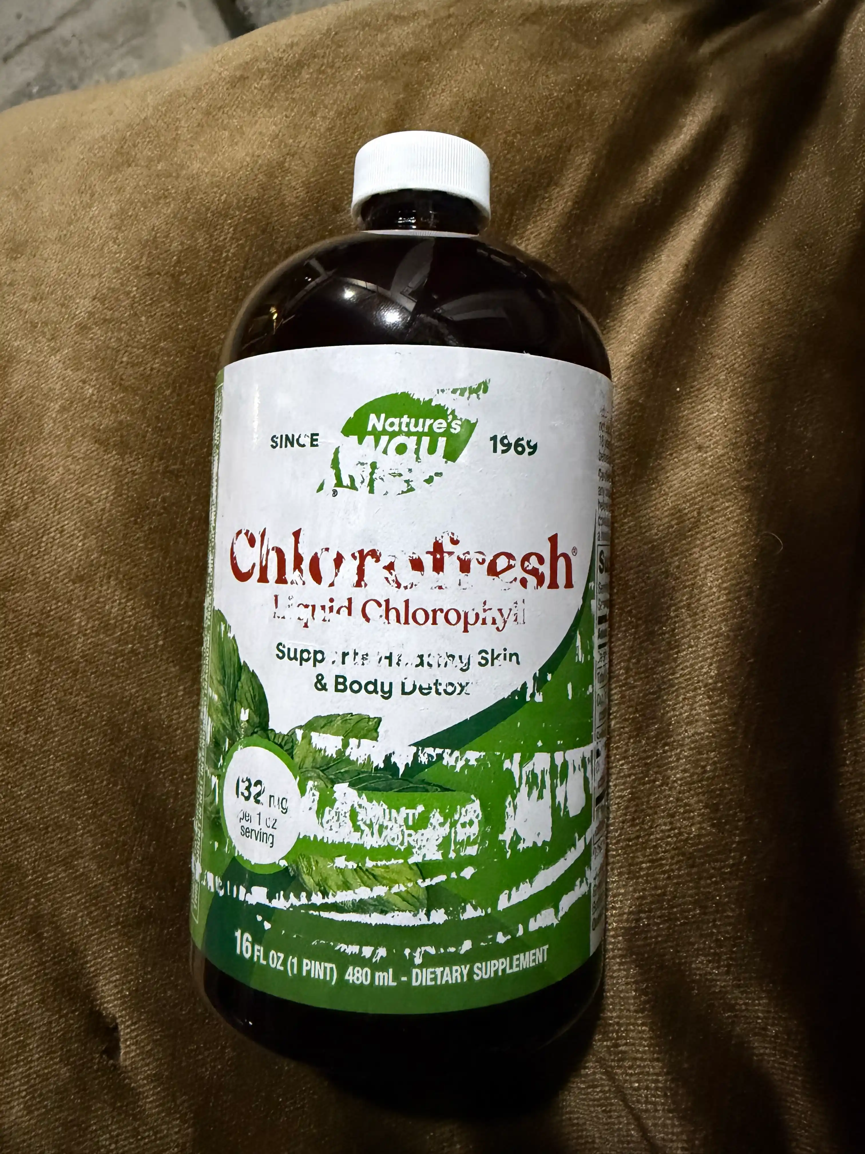 Nature’s Way, Chlorofresh® yalpiz ta’mli suyuq xlorofill, 480 ml