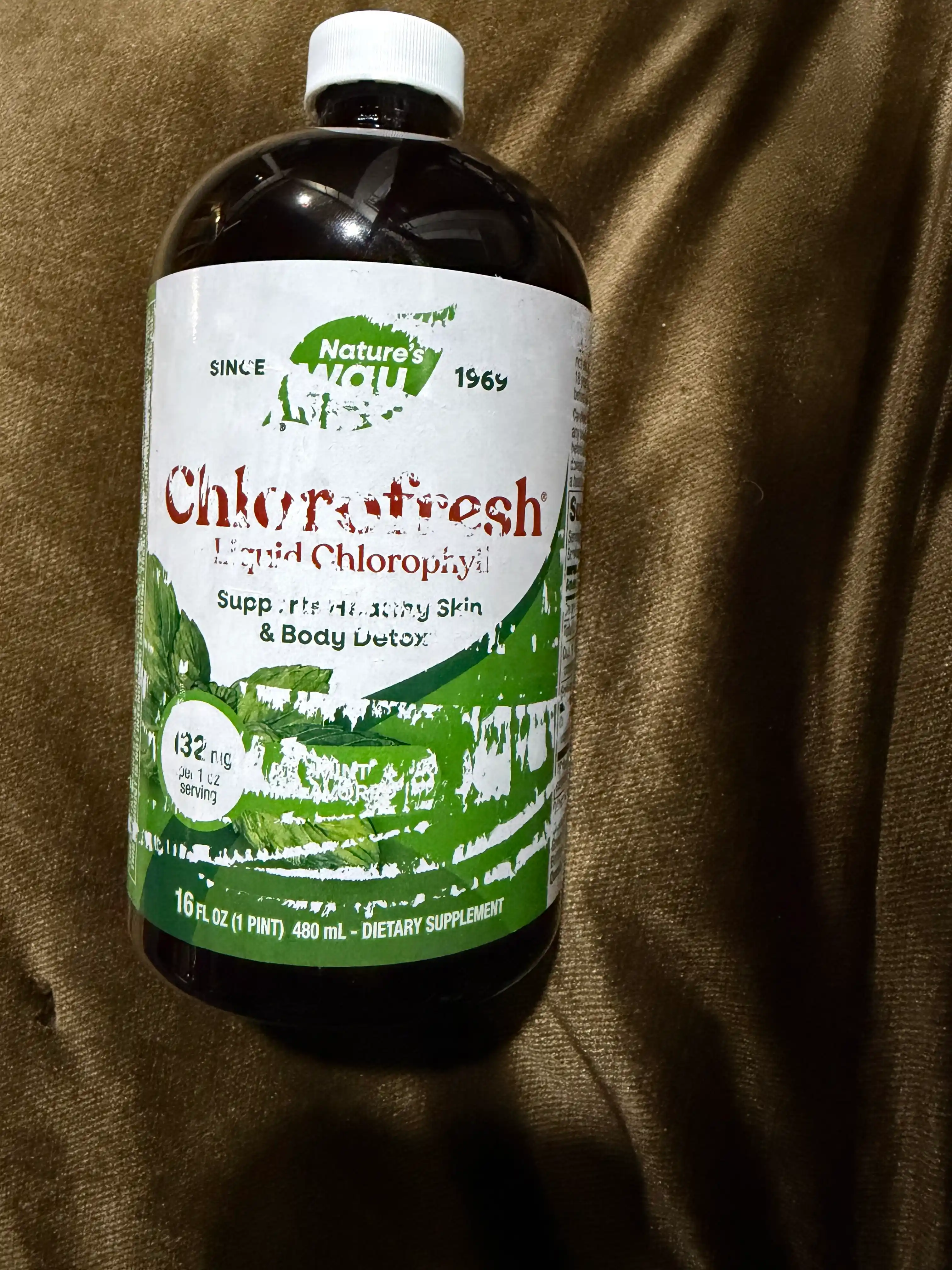 Nature’s Way, Chlorofresh® yalpiz ta’mli suyuq xlorofill, 480 ml