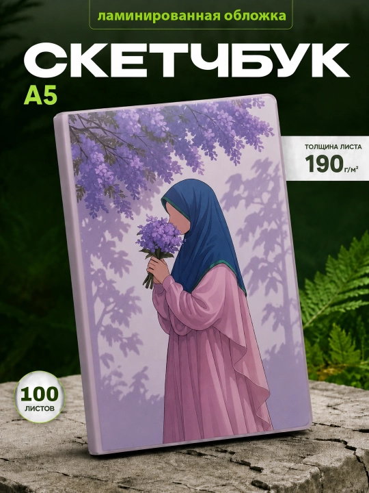 A5 o‘lchamli katak daftar, 100 varaq, 141 mm * 207 mm, qizlar uchun daftar, eskiz daftari - 