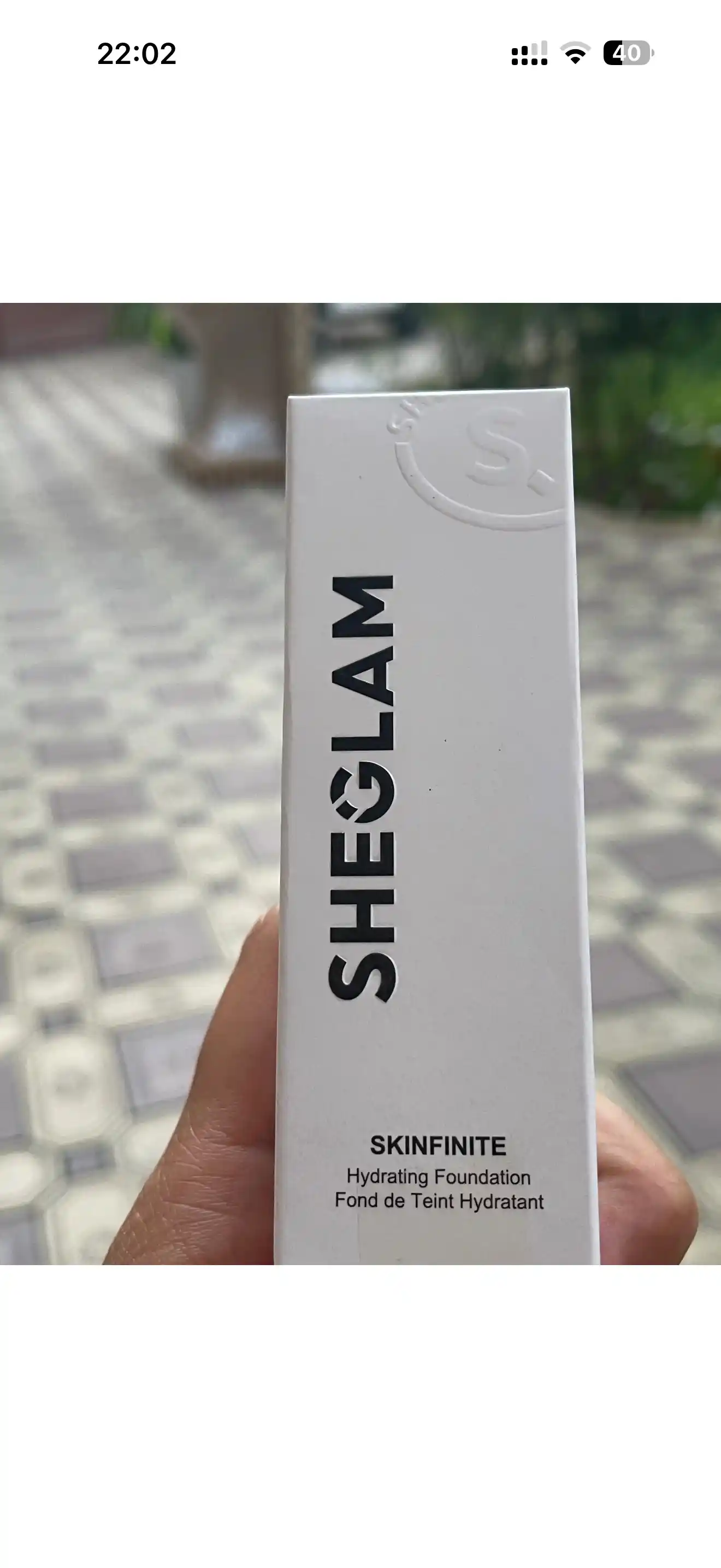 Sheglam makiyaj uchun asos, yuz uchun namlovchi tonal krem SKINFINITE 40 ml