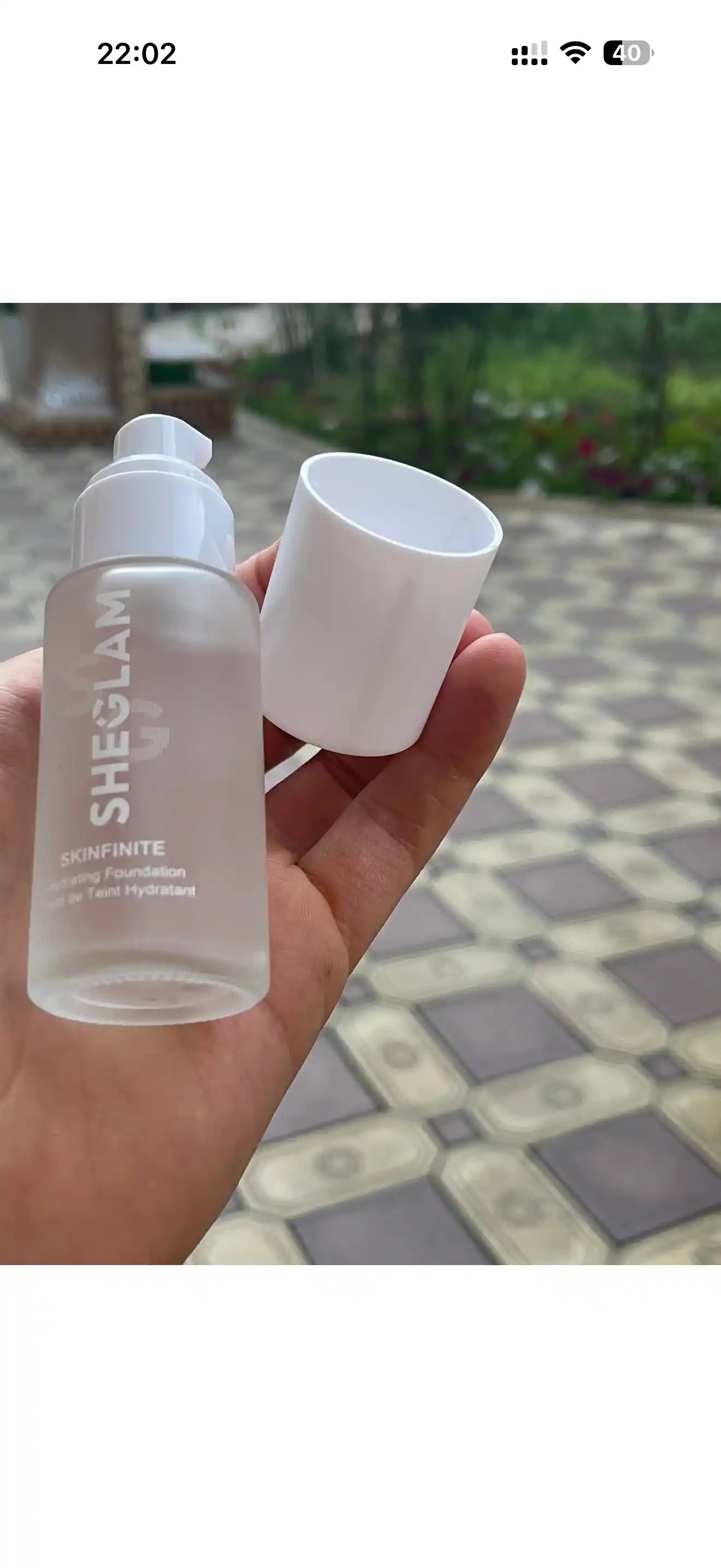 Sheglam makiyaj uchun asos, yuz uchun namlovchi tonal krem SKINFINITE 40 ml