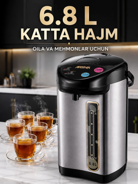 Elektr termopot, issiq suv dispenseri, katta elektr choynak, uy va ofis uchun