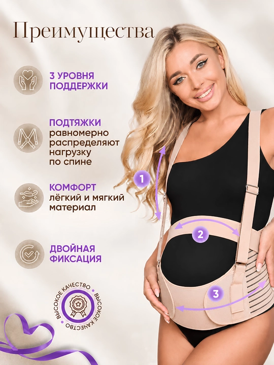 Бандаж для беременных, универсальный дородовой пояс-корсет, 4 в 1, для женщин