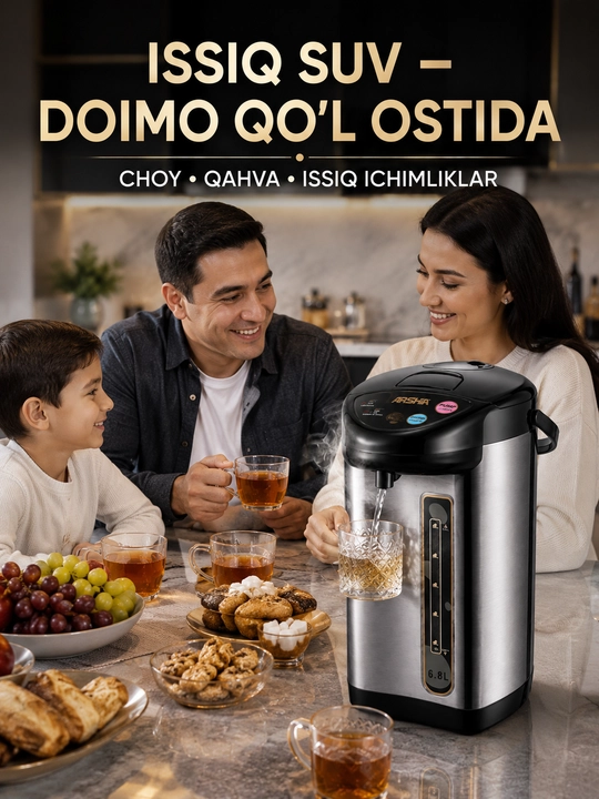 Elektr termopot, issiq suv dispenseri, katta elektr choynak, uy va ofis uchun