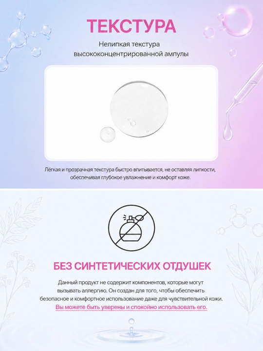 THE LAB by BLANC DOUX Ампула Dewy Glow, гиалурон, бетаин, PHA, увлажнение, сияние, 30 мл