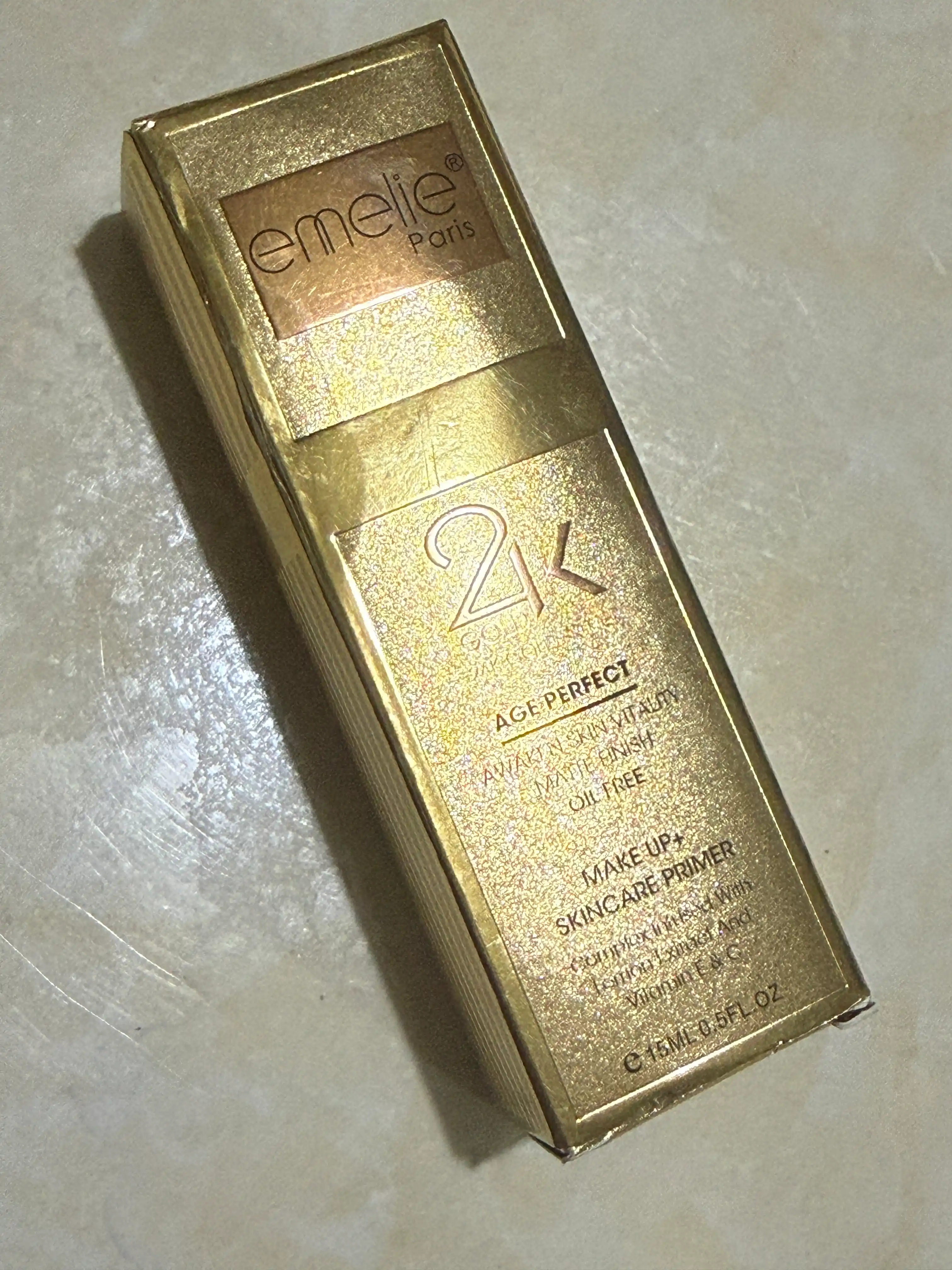 Основа под макияж EMELIE 24K GOLD, база под макияж для лица, праймер, тональная основа