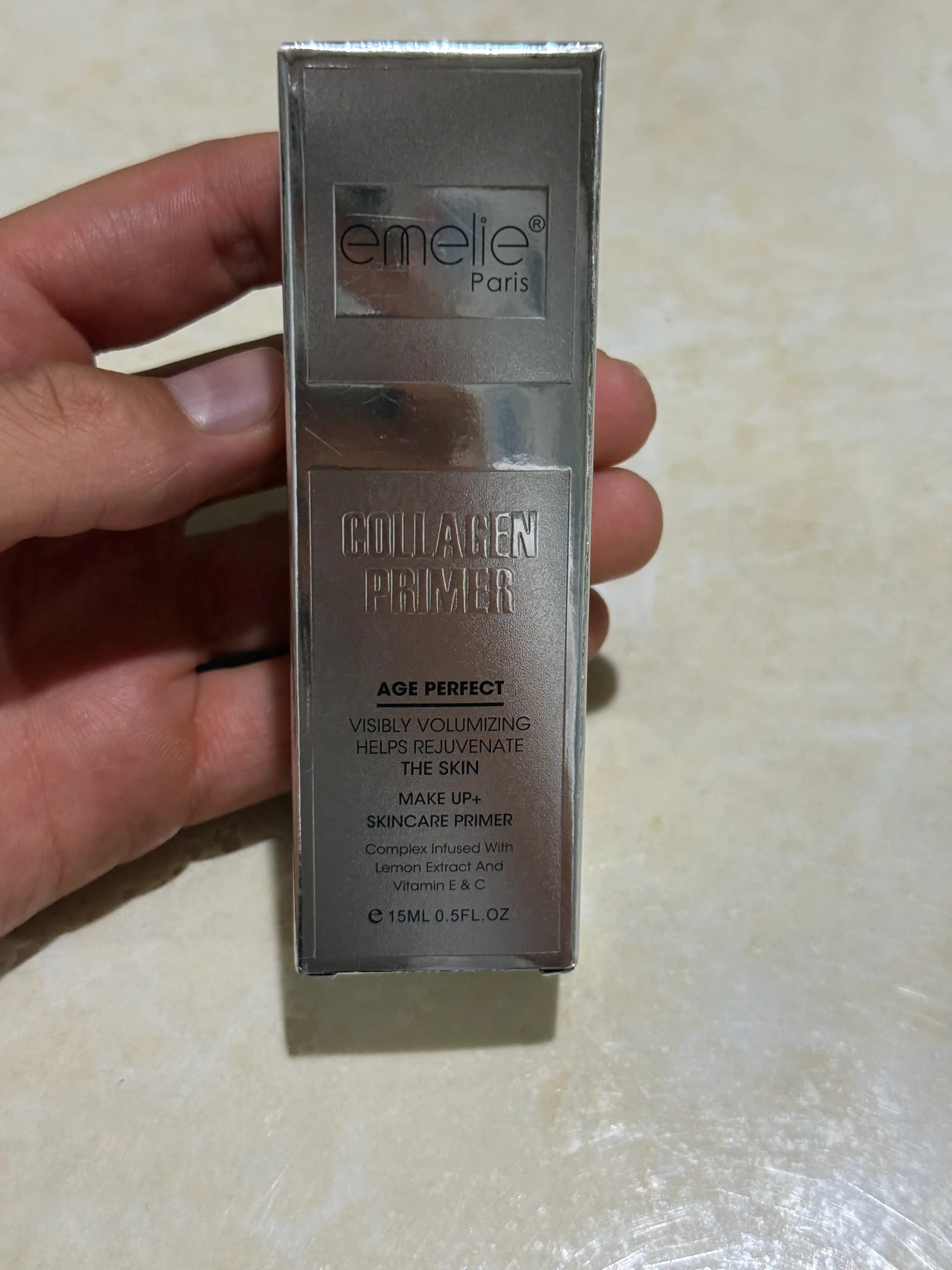 Основа под макияж EMELIE 24K GOLD, база под макияж для лица, праймер, тональная основа 15 г
