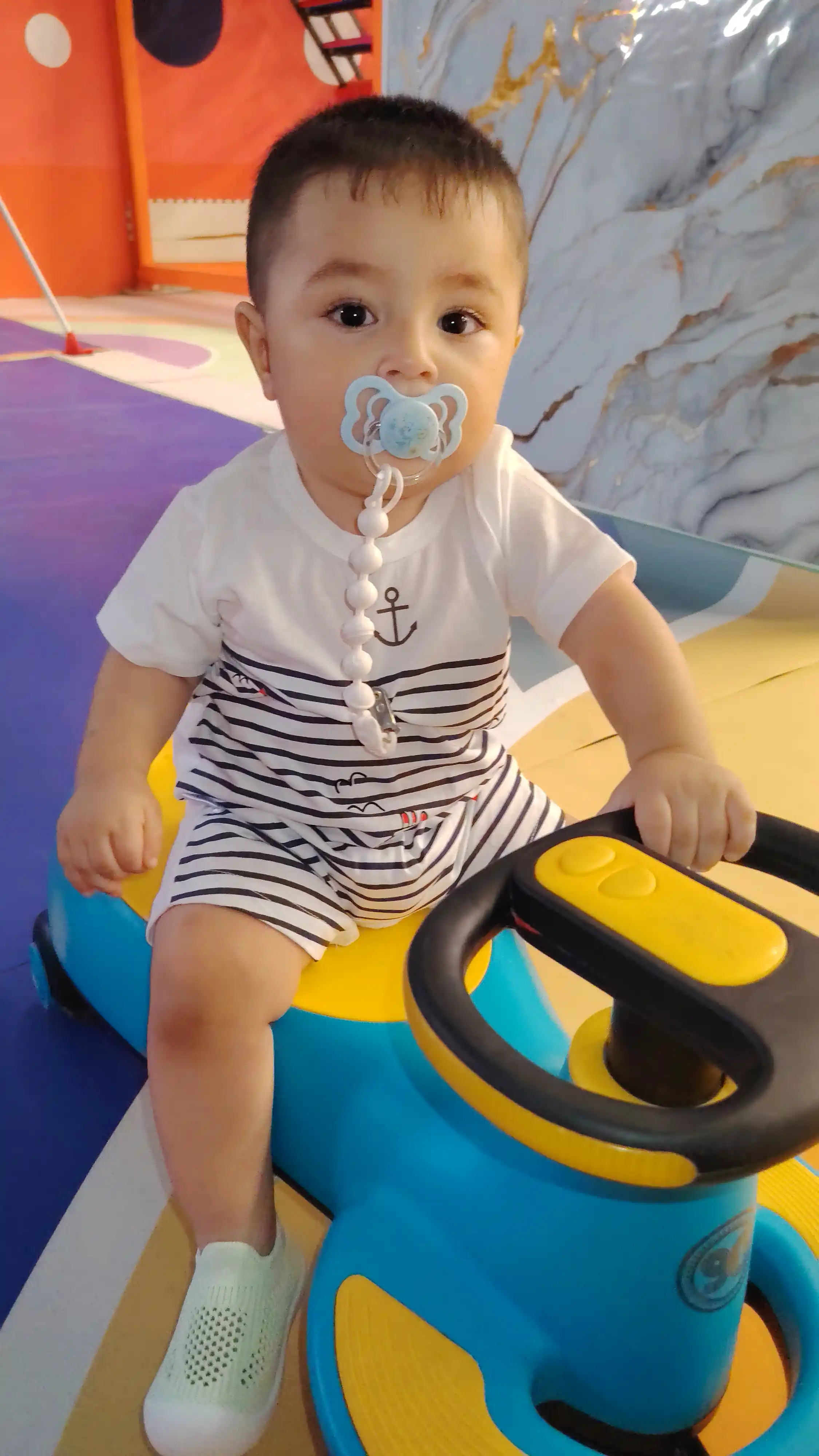 Rabito bolalar ortodontik xavfsiz silikon so'rg'ichi, naqshli emzik soska 0+, 6+, 18+