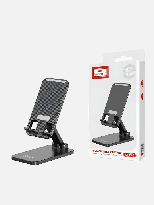 Telefon uchun stol usti holder, smartfon uchun buklanadigan taglik, stol usti holder - 