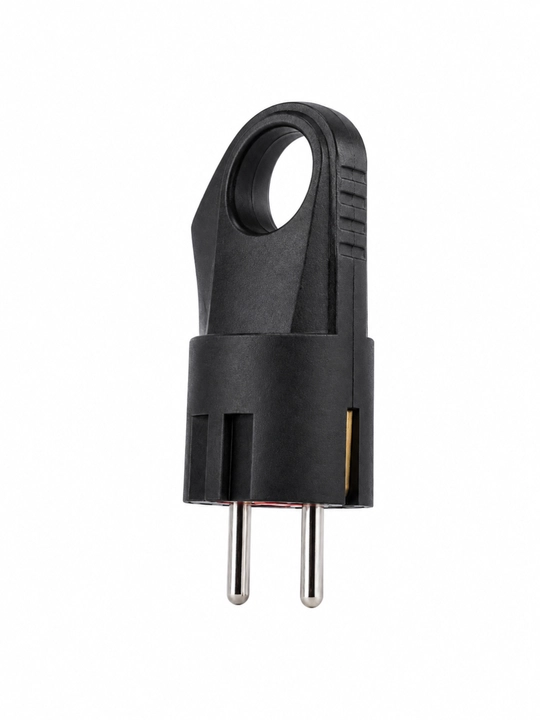 Vilka elektr adapter, 2 pinli rozetka uchun elektr ulash vilkasi