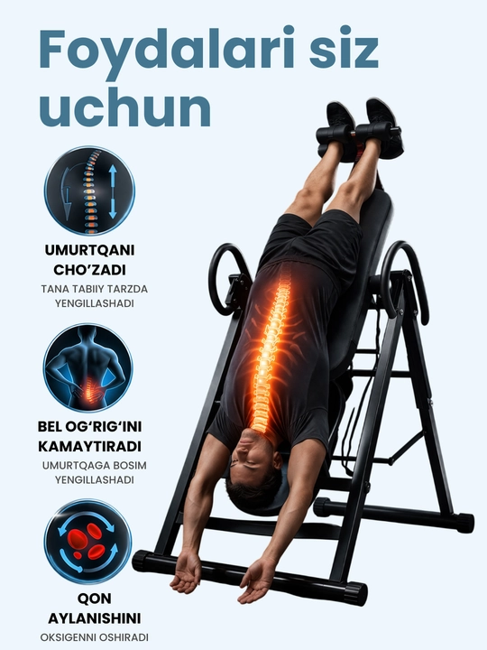 Inversion stol, umurtqa tortish trenajyori, uy uchun fitnes trenajyori
