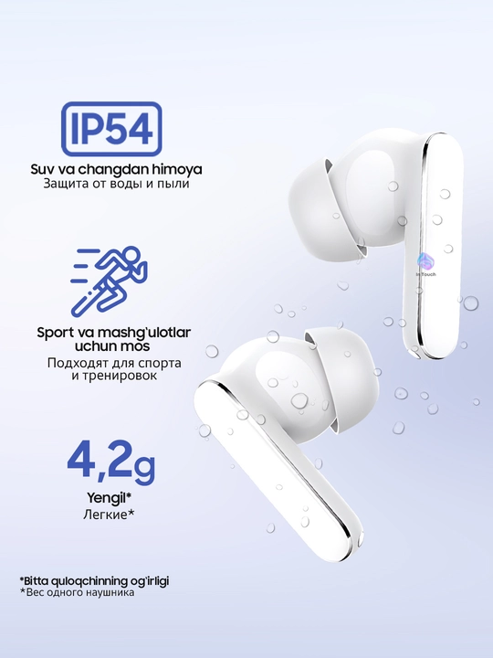 HONOR CHOICE Earbuds X8 simsiz quloqchinlari, ANC 50 dB gacha, Bluetooth 6.0
