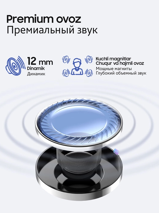 HONOR CHOICE Earbuds X8 simsiz quloqchinlari, ANC 50 dB gacha, Bluetooth 6.0