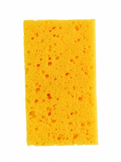 Губка для мойки автомобиля LFR Car Wash Sponge, мягкая поролоновая, желтая, 1 шт