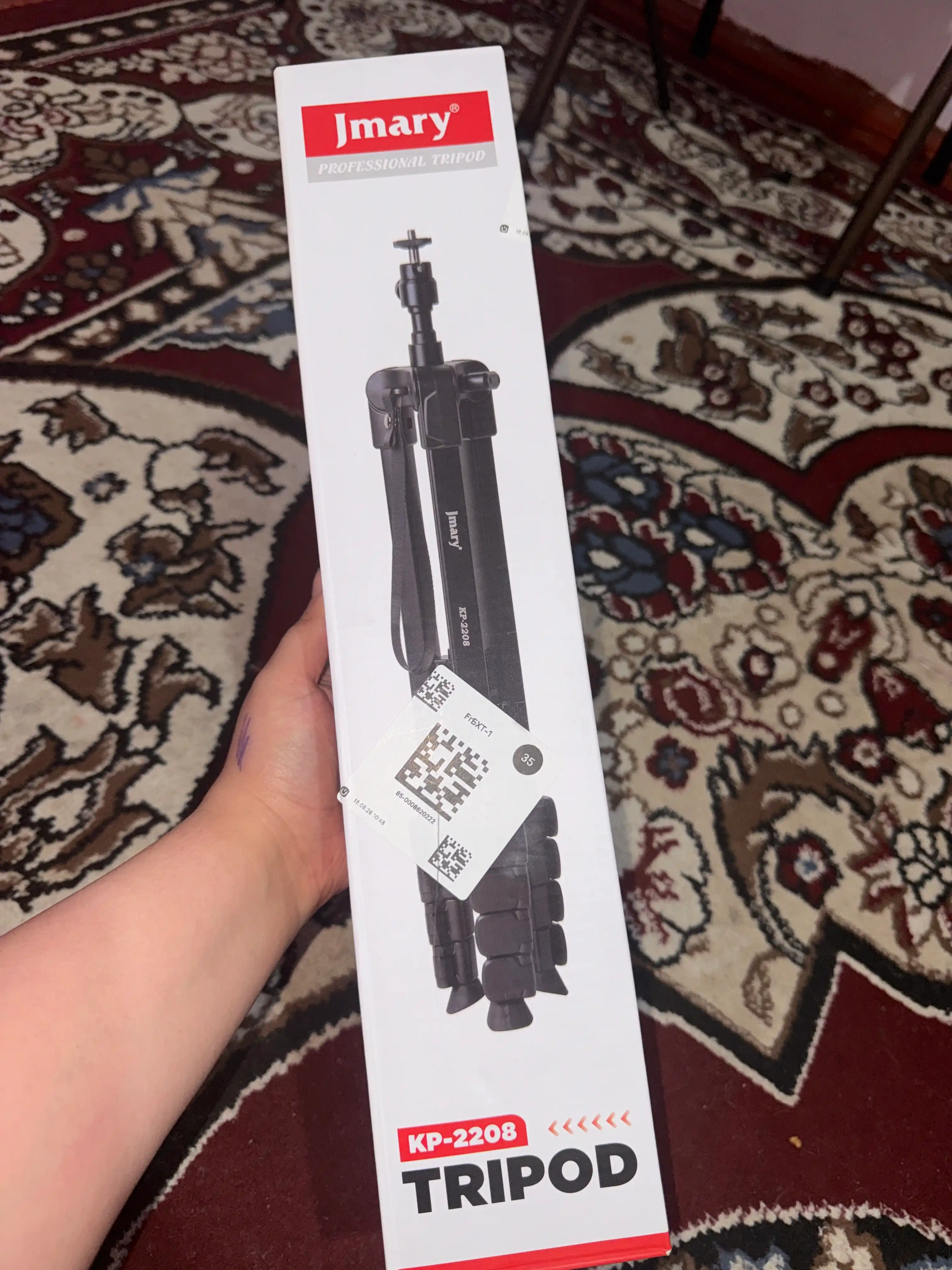 Shtativ 170 sm Jmary KP-2208, tripod telefon va kamera uchun ushlagichi bor, videolar